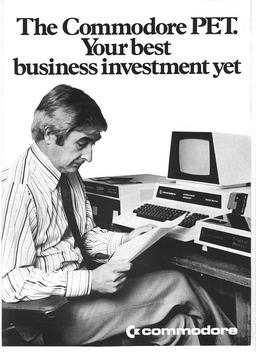 Commodore PET advert 1 cover